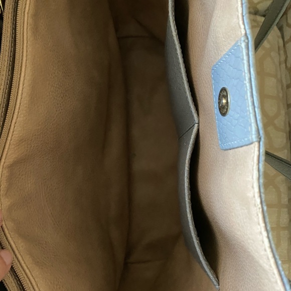 COPY - Gigi New York Embossed Python Leather Tote - Picture 3 of 7